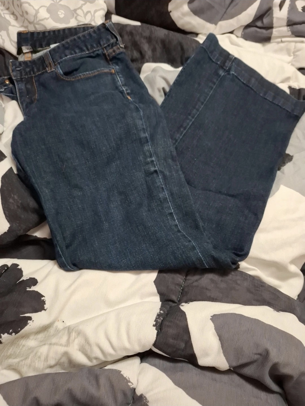 J. Crew Women's Dark Blue Wide-Leg Jeans